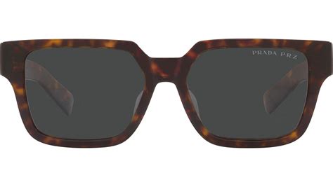 Prada PR 03ZS Polarized 2AU08G Sunglasses in Tortoise